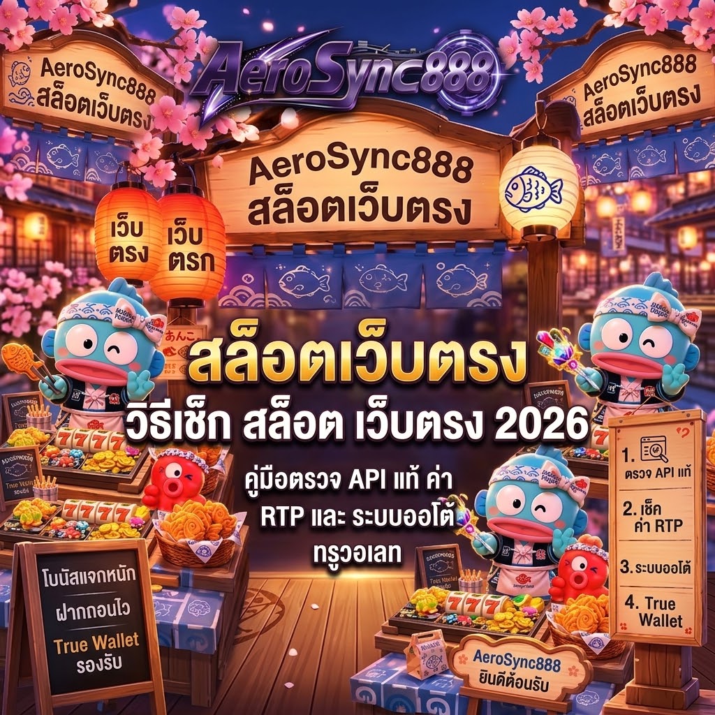 สล็อตเว็บตรง APIแท้ 100% ปี 2026 aerosync888